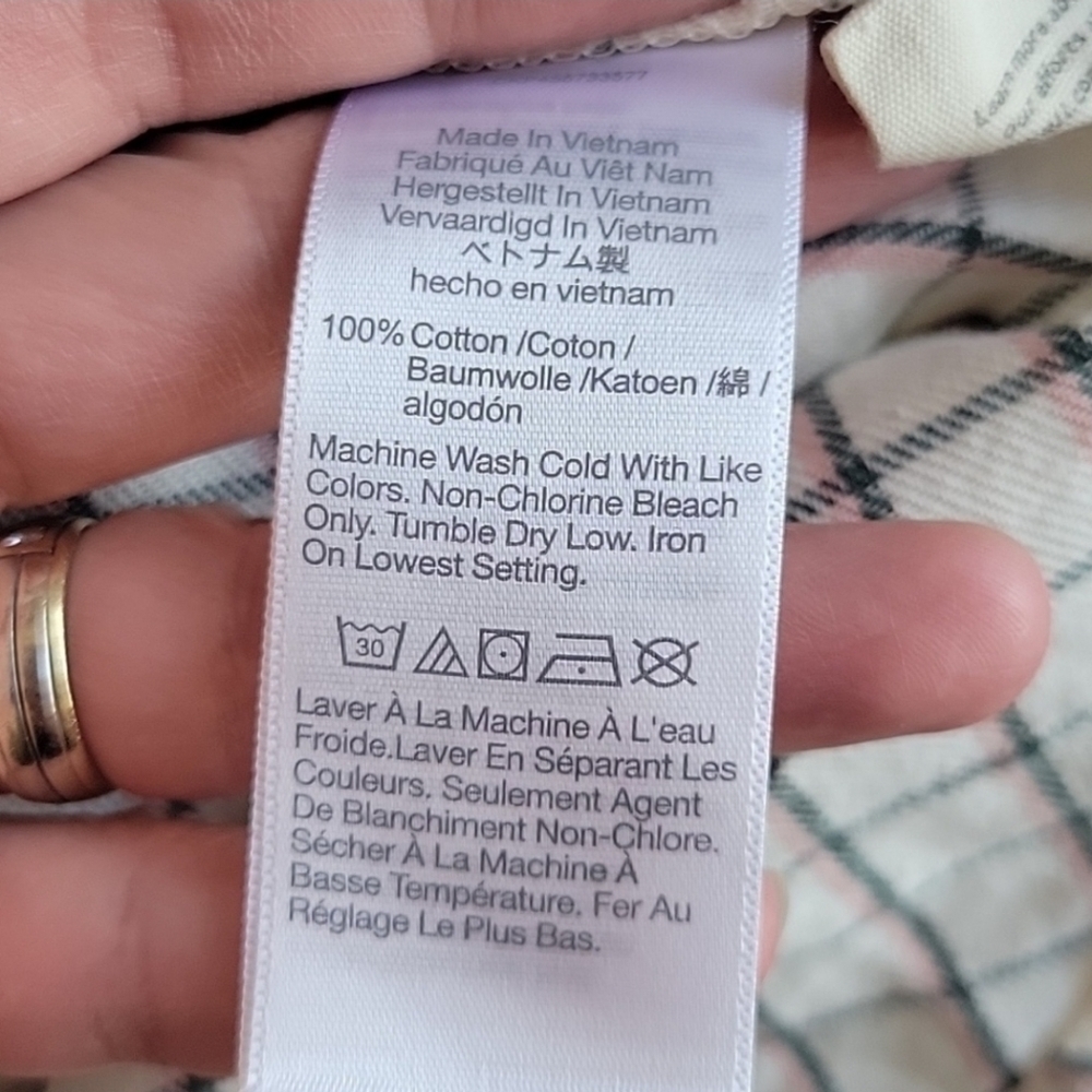 Madewell Classic Ex-Boyfriend Flannel Shirt L - Picture 7 of 11